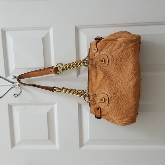 MALINI MURJANI  leather tan shoulder bag - Picture 7 of 11